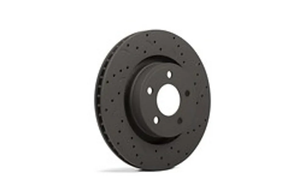 Hawk Talon Cross-Drilled and Slotted Front Vented Rotor For Audi - HTC4897